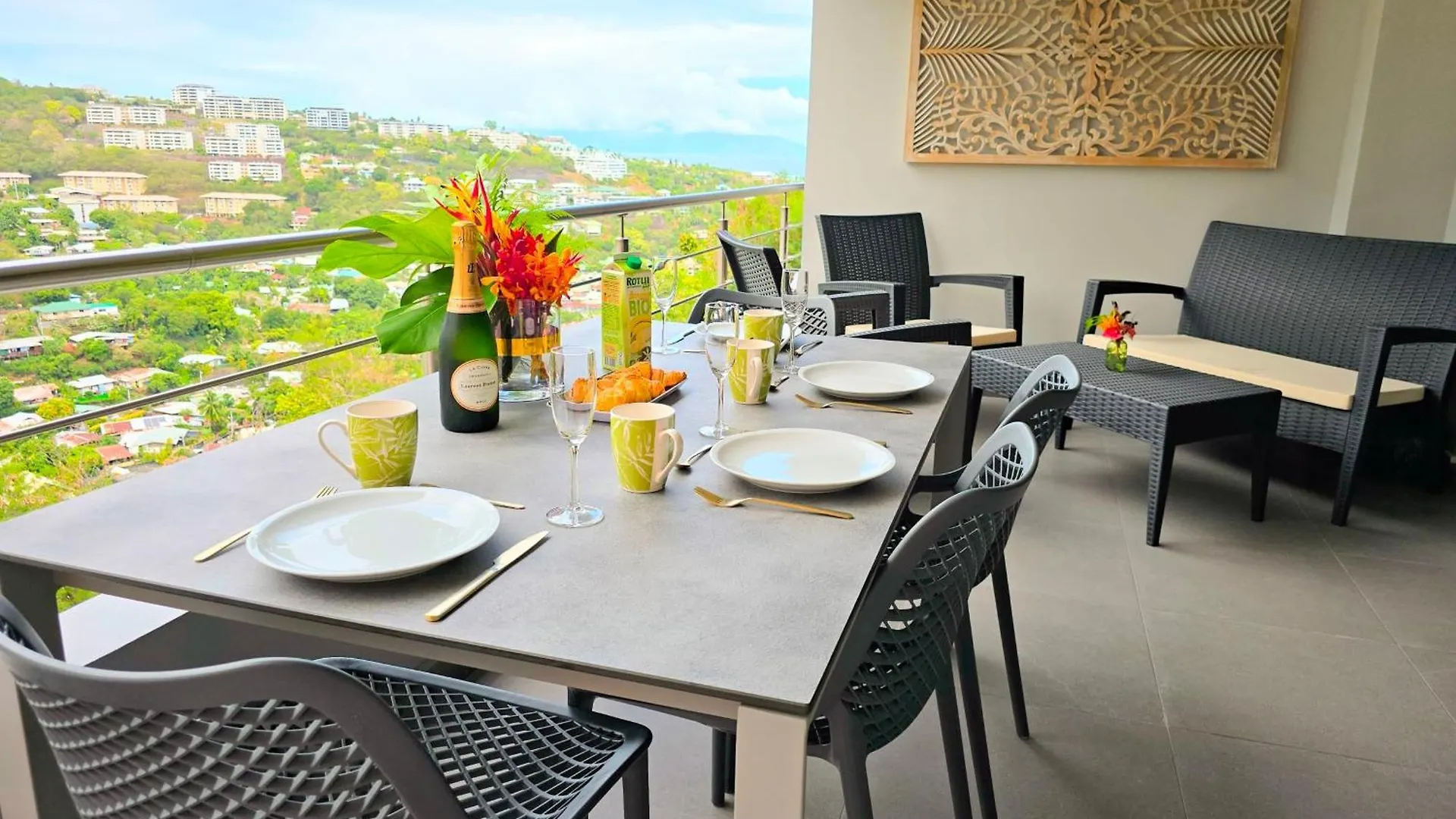 Tatil Evi Ateatea Apartment On The Heights Of The Papeete - 2 Bdr - Ac - Wifi -Pool
