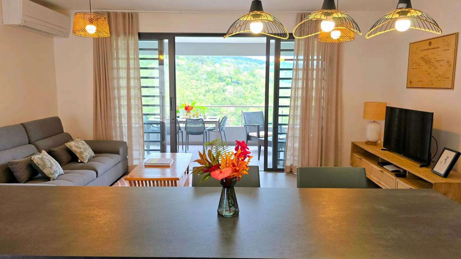 Tatil Evi Ateatea Apartment On The Heights Of The Papeete - 2 Bdr - Ac - Wifi -Pool